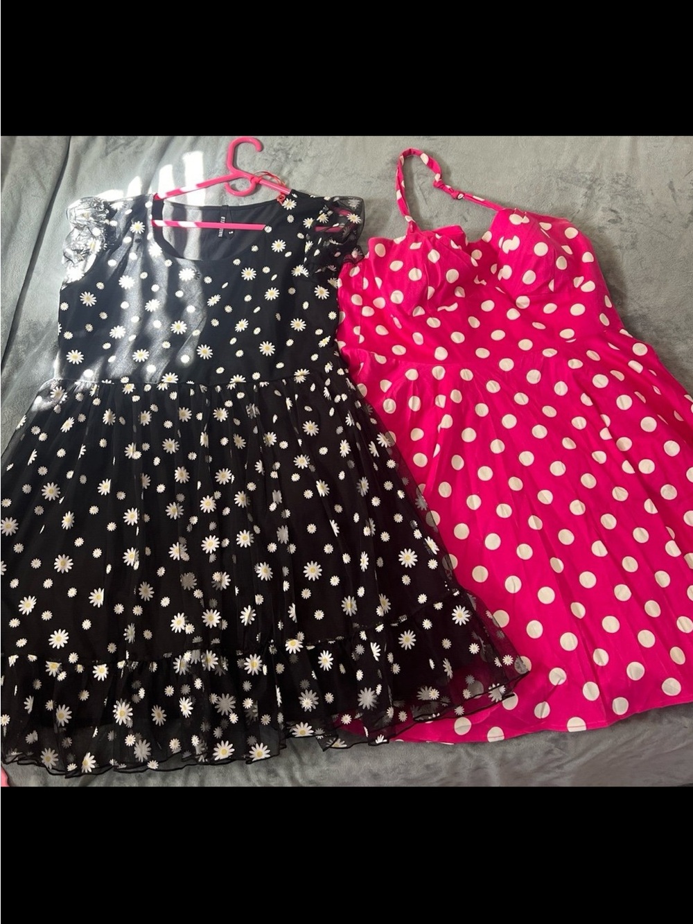 Black Daisy Print Sundress size 16 and 1x